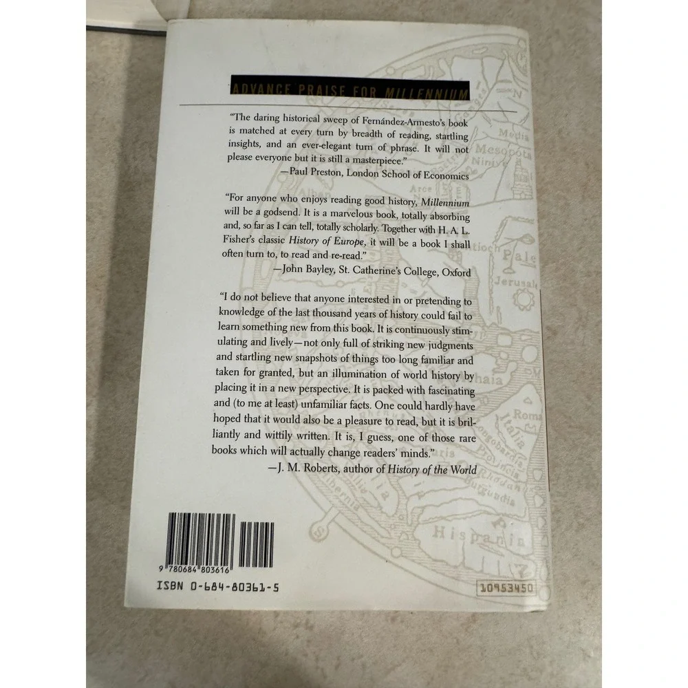 Millennium A History of the Last Thousand Years Felipe Fernandez-Armesto 1st Ed